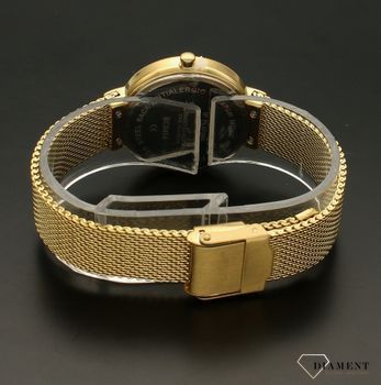 Zegarek damski na złotej bransolecie Bruno Calvani BC9454 GOLD. Zegarek damski na złotej bransolecie wyposażony jest w kwarcowy mechanizm, zasilany za pomocą baterii. Zegarek posiada najbardziej charakterystyczny rodzaj bran.jpg